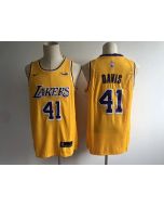 Men's Los Angeles Lakers #41 Anthony Davis New Gold Wish Stitched NBA Jersey