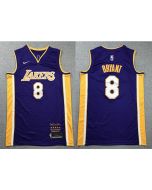 Men's Los Angeles Lakers #8 Kobe Bryant Purple Stitched NBA Jersey (Style 3)