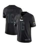 Men's Los Angeles Rams #16 Jared Goff Black 2018 Impact Limited Stitched NFL Jersey