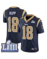 Men's Los Angeles Rams #18 Cooper Kupp Navy Blue Super Bowl LIII Vapor Untouchable Limited Stitched NFL Jersey