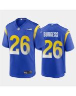Men's Los Angeles Rams #26 Terrell Burgess 2020 Royal Stitched Jersey