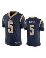 Men's Los Angeles Rams #5 Jalen Ramsey Navy Vapor Untouchable Limited Stitched Jersey