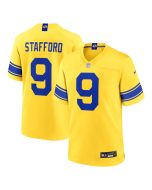Men's Los Angeles Rams #9 Matthew Stafford Classic Sol Game Jersey (Style 2)