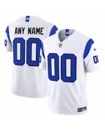 Men's Los Angeles Rams Fearsome White Vapor F.U.S.E. Limited Custom Jersey