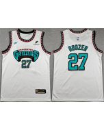 Men's Memphis Grizzlies #27 Cameron Boozer White 2026 Draft Stitched Jersey