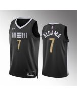 Men's Memphis Grizzlies #7 Santi Aldama Black 2023-24 City Edition Stitched Jersey