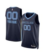 Men's Memphis Grizzlies Navy Swingman Icon Edition Custom Jersey (Navy)