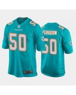 Men's Miami Dolphins #50 Blake Ferguson Aqua Stitched Jersey