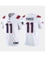 Men's New England Patriots #11 DeVante Parker White Vapor Untouchable Limited Stitched Jersey