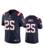 Men's New England Patriots #25 Marcus Jones Navy Vapor Untouchable Limited Stitched Jersey