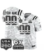 Men's New England Patriots Camo 2026 Salute to Service Vapor F.U.S.E. Limited Custom Jersey (Style 5)