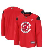 Men's New Jersey Devils Red 2024-25 Team Practice Stitched Hockey Jersey