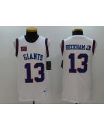 Men's New York Giants #13 Odell Beckham Jr White Limited Tank Top Jersey