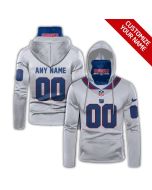 Men's New York Giants 2020 White Customize Hoodie Mask