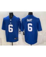 Men's New York Giants #6 Jaxson Dart Blue Vapor Untouchable Limited Jersey