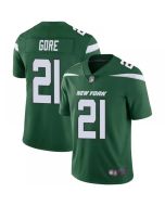 Men's New York Jets #21 Frank Gore Green Vapor Untouchable Limited Stitched Jersey
