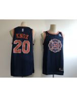 Men's New York Knicks #20 Kevin Knox Navy 2018 Draft City Edition Swingman Stitched NBA Jersey
