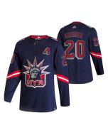 Men's New York Rangers #20 Chris Kreider 2021 Navy Reverse Retro Stitched Jersey (Navy)
