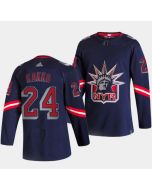 Men's New York Rangers #24 Kaapo Kakko 2021 Navy Reverse Retro Stitched Jersey
