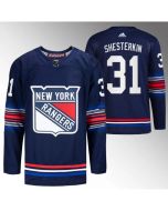 Men's New York Rangers #31 Igor Shesterkin Navy Stitched Jersey