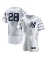 Men's New York Yankees #28 Josh Donaldson White Flex Base Stitched Jersey