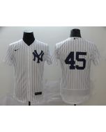 Men's New York Yankees #45 Gerrit Cole White Flex Base Stitched MLB Jersey