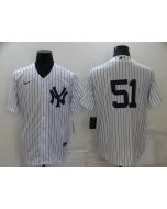 Men's New York Yankees #51 Bernie Williams White Cool Base Stitched Baseball Jersey