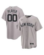 Men's New York Yankees Gray 2025 MLB All-Star Game Away Custom Replica Jersey