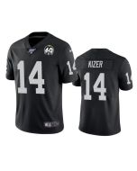 Men's Oakland Raiders #14 DeShone Kizer Black 100th Season with 60 Patch Vapor Limited Stitched NFL Jersey