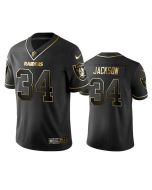 Men's Oakland Raiders #34 Bo Jackson Black 2019 Golden Edition Limited Stitched NFL Jersey