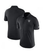 Men's Oakland Raiders Black Evergreen Polo