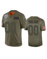 Men's Oakland Raiders Customized 2019 Camo Salute To Service NFL Stitched Limited Jersey