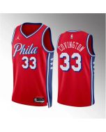 Men's Philadelphia 76ers #33 Robert Covington Red Statement Edition Stitched Jersey