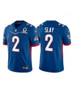 Men's Philadelphia Eagles #2 Darius Slay 2022 Royal NFC Pro Bowl Stitched Jersey