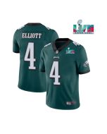 Men's Philadelphia Eagles #4 Jake Elliott Green Super Bowl LVII Patch Vapor Untouchable Limited Stitched Football Jersey