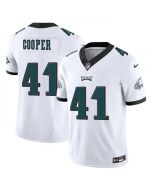 Men's Philadelphia Eagles #41 Darius Cooper White F.U.S.E Vapor Untouchable Limited Stitched Football Jersey