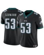 Men's Philadelphia Eagles #53 Shaquille Leonard Black 2023 F.U.S.E. Vapor Untouchable Limited Stitched Football Jersey