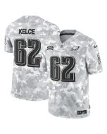 Men's Philadelphia Eagles #62 Jason Kelce 2024 F.U.S.E Arctic Camo Salute to Service Limited Stitched Football Jersey (Camo)