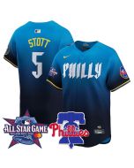 Men's Philadelphia Phillies #5 Bryson Stott Blue 2026 MLB All-Star Jersey (Blue)