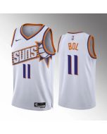 Men's Phoenix Suns #11 Bol Bol White Association Edition Stitched Basketball Jersey