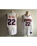 Men's Phoenix Suns #22 Deandre Ayton White Swingman Stitched NBA Jersey