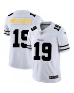 Men's Pittsburgh Steelers #19 JuJu Smith-Schuster White 2019 Team Logo Cool Edition Stitched NFL Jersey