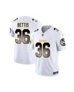 Men's Pittsburgh Steelers #36 Jerome Bettis White 2023 F.U.S.E. Smoke Vapor Untouchable Limited Stitched Jersey