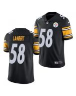Men's Pittsburgh Steelers #58 Jack Lambert Black Vapor Untouchable Limited Stitched Jersey