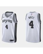 Men's San Antonio Spurs #4 Derrick White Association Edition White Stitched Jersey