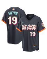 Men's San Diego Padres #19 Tony Gwynn Obsidian 2026 City Connect Stadium Jersey