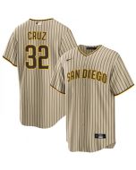 Men's San Diego Padres #32 Nelson Cruz Tan Cool Base Stitched Jersey