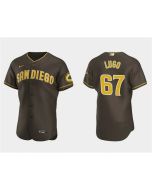 Men's San Diego Padres #67 Seth Lugo Brown Flex Base Stitched Baseball Jersey