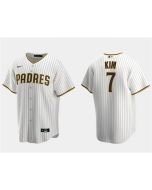 Men's San Diego Padres #7 Ha-Seong Kim White Cool Base Stitched Jersey