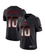 Men's San Francisco 49ers #10 Jimmy Garoppolo Black 2019 Smoke Fashion Limited Stitched NFL Jersey